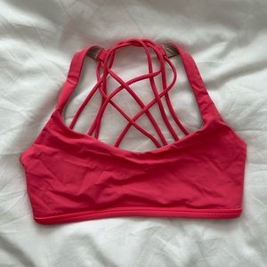 Lululemon Free to Be bra hot pink